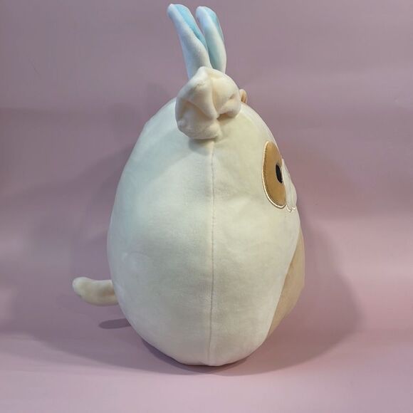 Brock the Bulldog with Blue Bunny Ears Easter 8” inch Squishmallow NWT EC 2021 - Picture 6 of 10